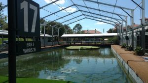 TPC Sawgrass hoyo 17 en la piscina cubierta