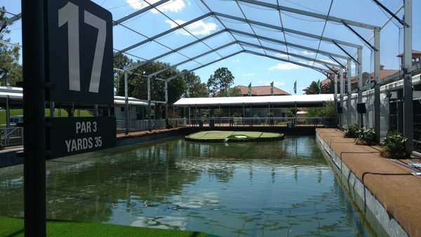 TPC Sawgrass hoyo 17 en la piscina cubierta